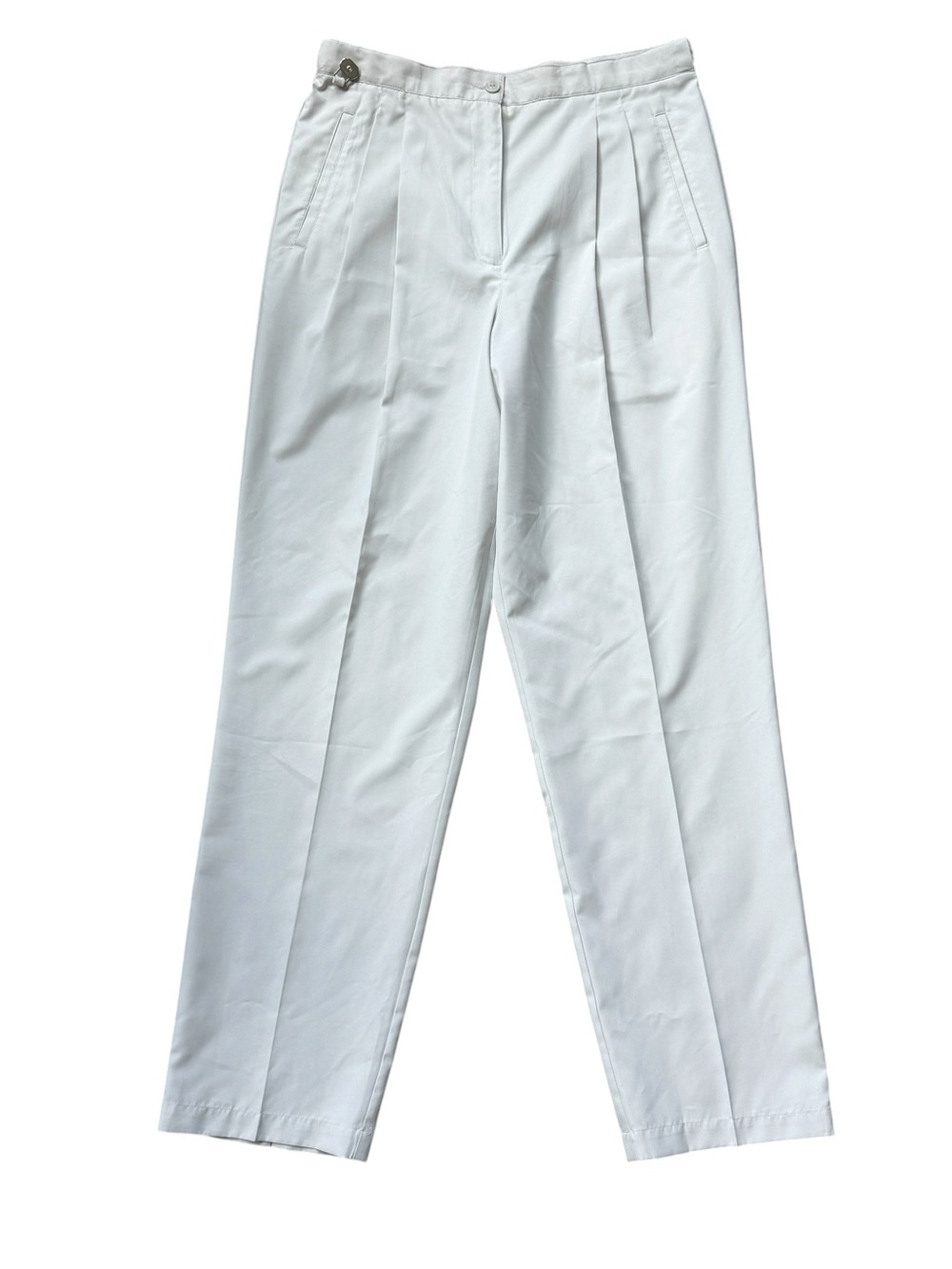 LizGolf by Liz Claiborne Kylie Cream Golf Pants Pleated Straight Leg 12 Vintage